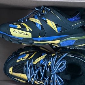 Balenciga Track Trainer “Black Yellow Blue”